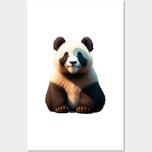 Just a Smily Baby Panda 3 Posters and Art